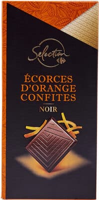 Piel de naranja confitadas negro