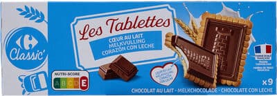 Les Tablettes COEUR AU LAIT CHOCOLAT AU LAIT