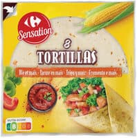 8 Tortillas Blé et maïs