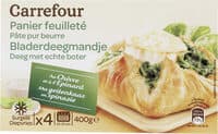 Paniers feuilletés Chèvre Épinards