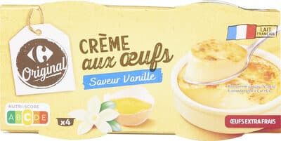 CRÈME aux œufs Saveur Vanille