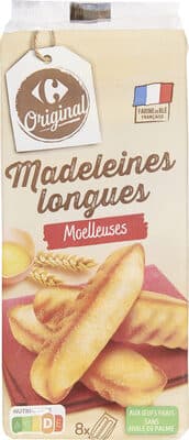 Madeleines longues Moelleuses