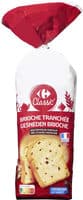 Brioche tranchée aux pépites de chocolat