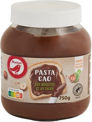 PASTA CAO au cacao et noisettes