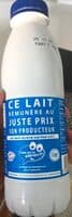 Lait demi-écrémé stérilisé U.H.T.