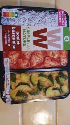 POULET BASQUAISE, RIZ ET COURGETTES WW 300G