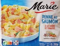 Penne au saumon à la crème d'épinards