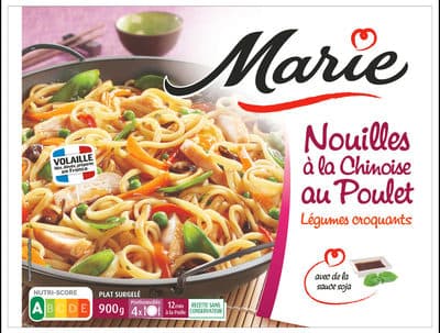 Nouilles à la Chinoise au Poulet, légumes croquants