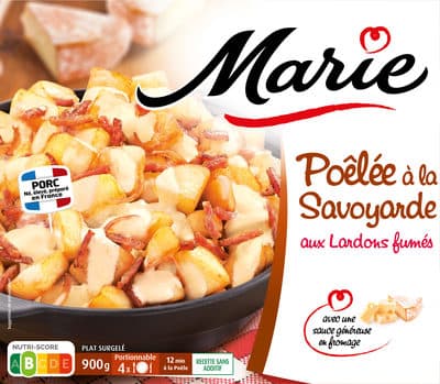 Poêlée à la Savoyarde lardons fumés et oignons rissolés