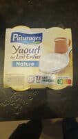 YAOURT AU LAIT ENTIER POT VERRE 4X125G - nature