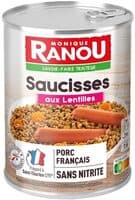 Saucisses aux lentilles 420g