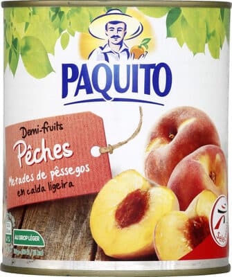 Pêches demi-fruits au sirop léger
