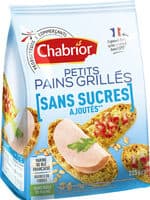 Petits pains grillés au blé complet sans sucres ajoutés