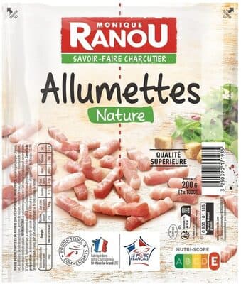 Allumettes natures sup 2x100g ranou