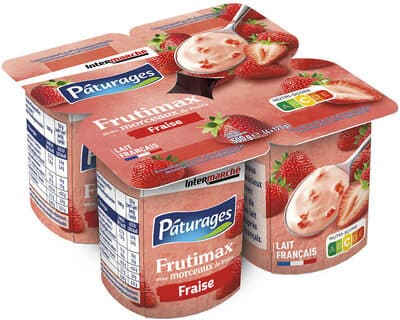 YAF yaourt à la fraise FRUTIMAX X4