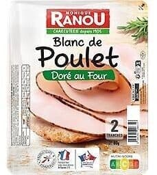 Blanc de poulet sup dore au four 2tr 80g