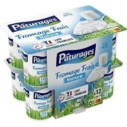 Fromage frais nature 2 x (6 x 60 g)