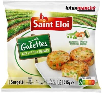 Galettes aux petits légumes (courgettes, carottes, petits pois, oignons)