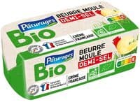 BEURRE BIOLOGIQUE 1/2 SEL MOULE 250g origine France