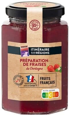 PREPARATION DE FRUITS fraises de Dordogne 65% fruits