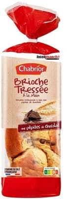 Brioche tressée aux pépites de chocolat 600g