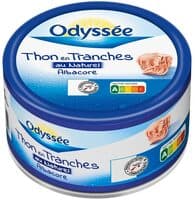 Thon albacore au naturel tranche emboité cru 200g 140g (1/4)