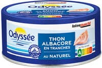Thon albacore au naturel tranche emboité cru 132g 93g (1/6)