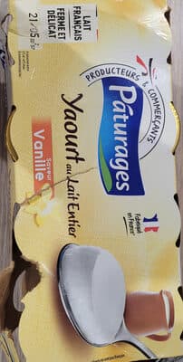 Yaourt au Lait Entier - Saveur Vanille (x 8)