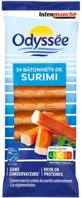 24 Bâtonnets de surimi saveur crabe - MSC - 400g