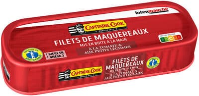 Filets de maquereaux à la tomate aux petits légumes 169g