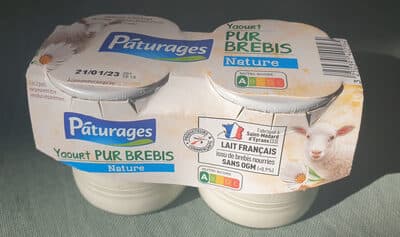 yaourt de brebis nature 2x125g