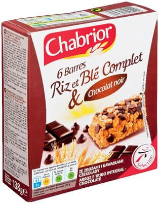 Barres de céréales chocolat noir (CT Spécial K) x6