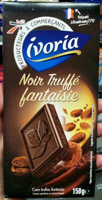 Tablette fourrée chococlat noir truffe et éclat de fèves de cacao - 150g