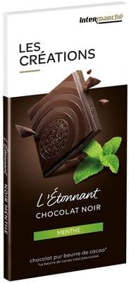 Tablette dégustation Chocolat noir menthe - 100g