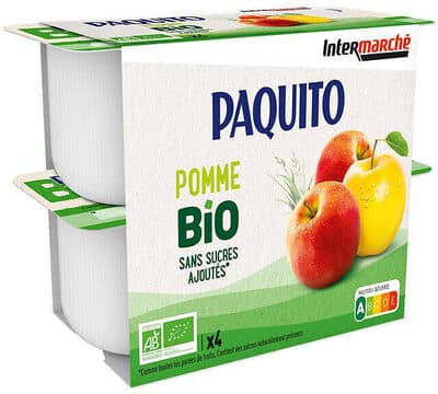 COUPELLES Purée de fruits Pommes SSA - BIO - 4 x 100 g