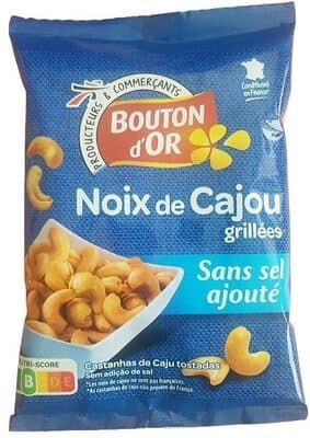 Noix de cajou grillées sans sel ajouté
