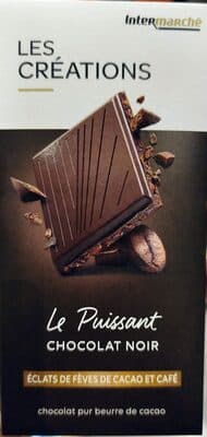 Tablette dégustation chocolat noir éclats de fèves de cacao & café - 100g