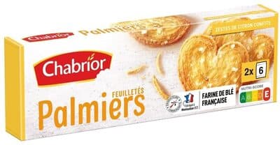 Palmiers aux zestes de citron confits 100g