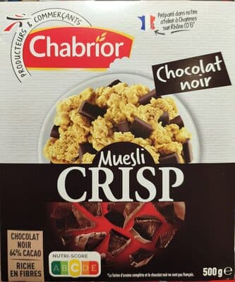 Muesli crisp chocolat noir