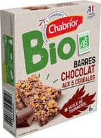 Barres chocolat aux 5 céréales bio