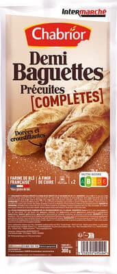 Demi baguette complète x2 - 300g