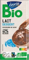 Tablette BIO dessert - Chocolat au lait - 200g