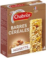 Barres de céréales aux noisettes x6 - 126g