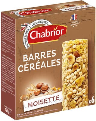 Barres de céréales aux noisettes x6 - 126g