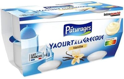 Yaourt a la grecque vanille 4x150g