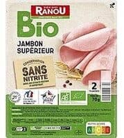 Jambon bio sans nitrite