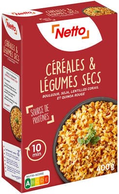 Mélange céréales et légumes secs étui 400 gr