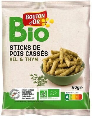 Sticks de pois cassés