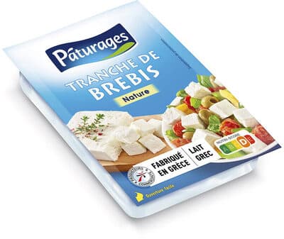 Tranche de fromage de brebis