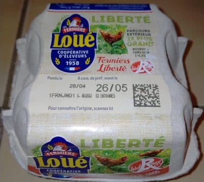4 oeufs fermiers label rouge de